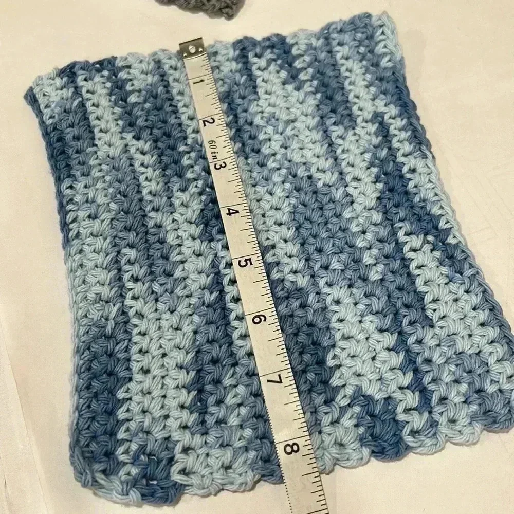 Hand Crocheted Washcloth/Dishcloth - Set of 2